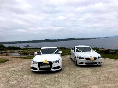 Audi A6 and BMW 7-Series Wedding cars for hire from Curran Coaches, Kilcar, County Donegal, Ireland