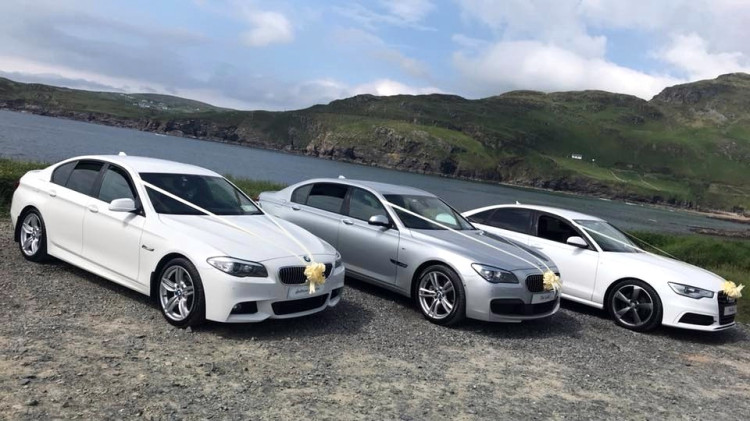 Wedding cars for hire from Curran Coaches, Kilcar, County Donegal, Ireland